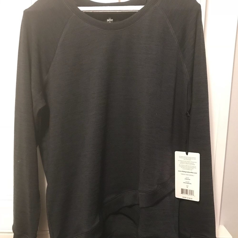 Brand New, Gray Criss-Cross Sweatshirt